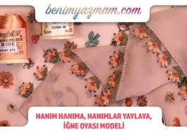 İğne Oyası Çiçek Yapımı