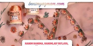 İğne Oyası Çiçek Yapımı