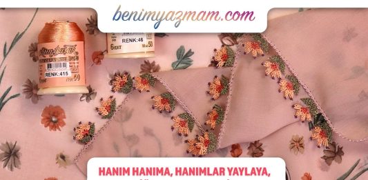 İğne Oyası Çiçek Yapımı