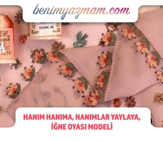 İğne Oyası Çiçek Yapımı