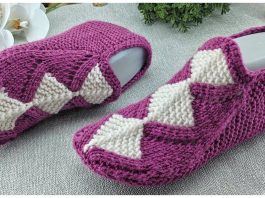 İki Şiş Örgü Patik Yapımı